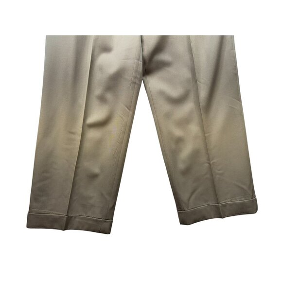 Brooks Brothers Mens Pleated Wool Dress Pants Size 36x26 Beige Tan - Picture 5 of 12